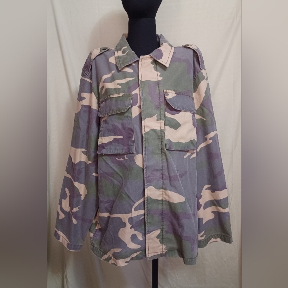 Arrow Blue Jeans Co. Camouflage Army Military Hunting Field Jacket